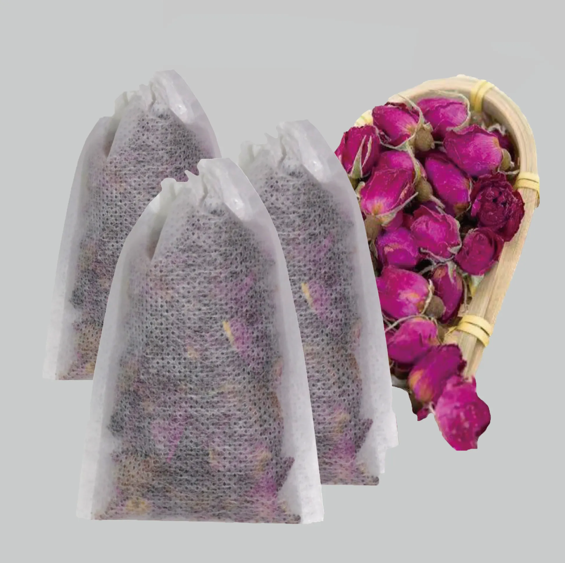 Sachet de thé de qualité alimentaire tissu non tissé en vrac